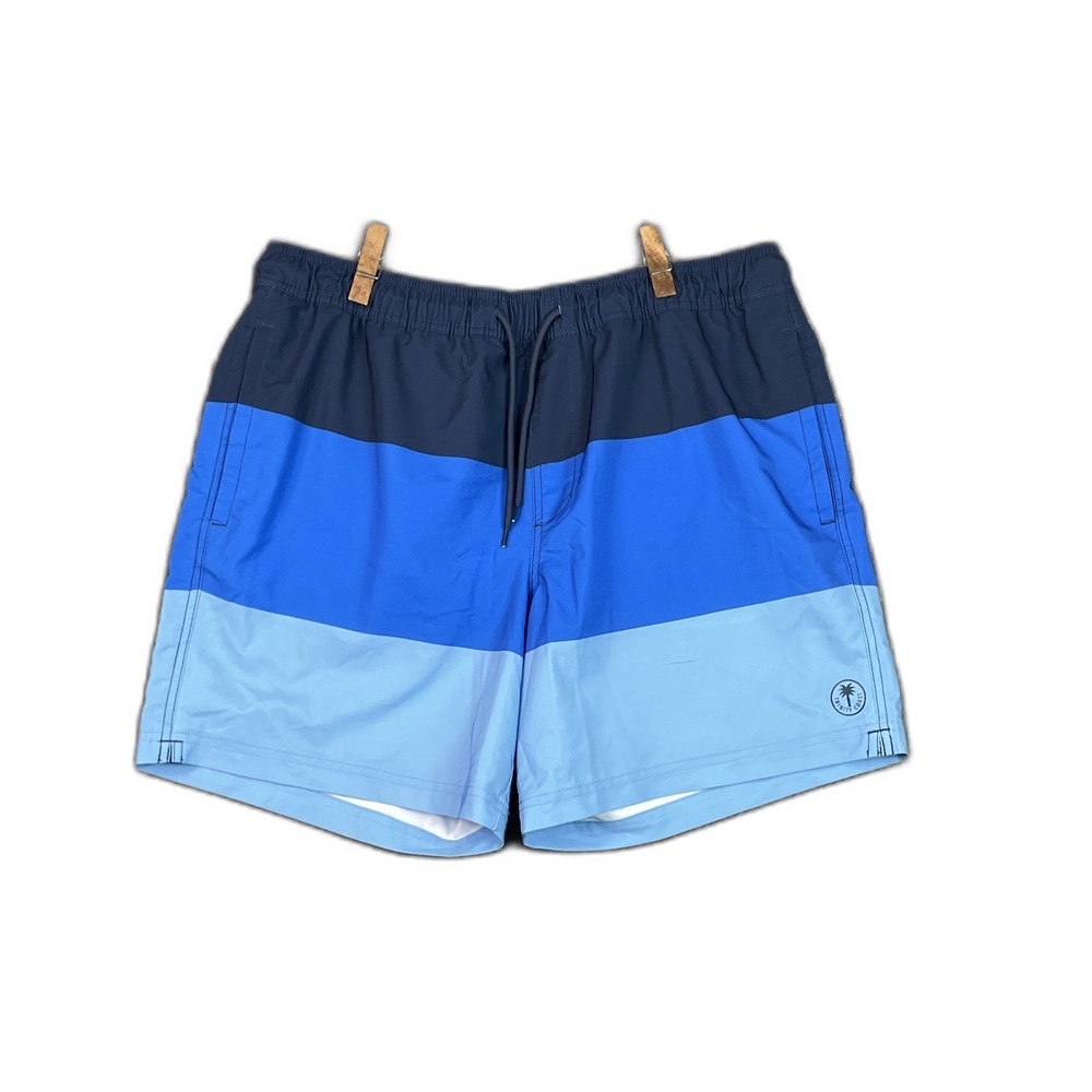 Trinity Coast Swim Trunks Mens XL Colorblock Drawstring Mesh Lined Surf Skate